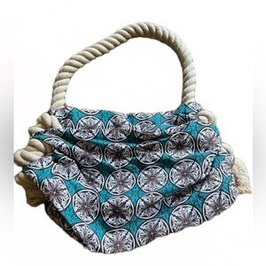 Anthropologie Amici Accessories Boho Zippered Tote Bag